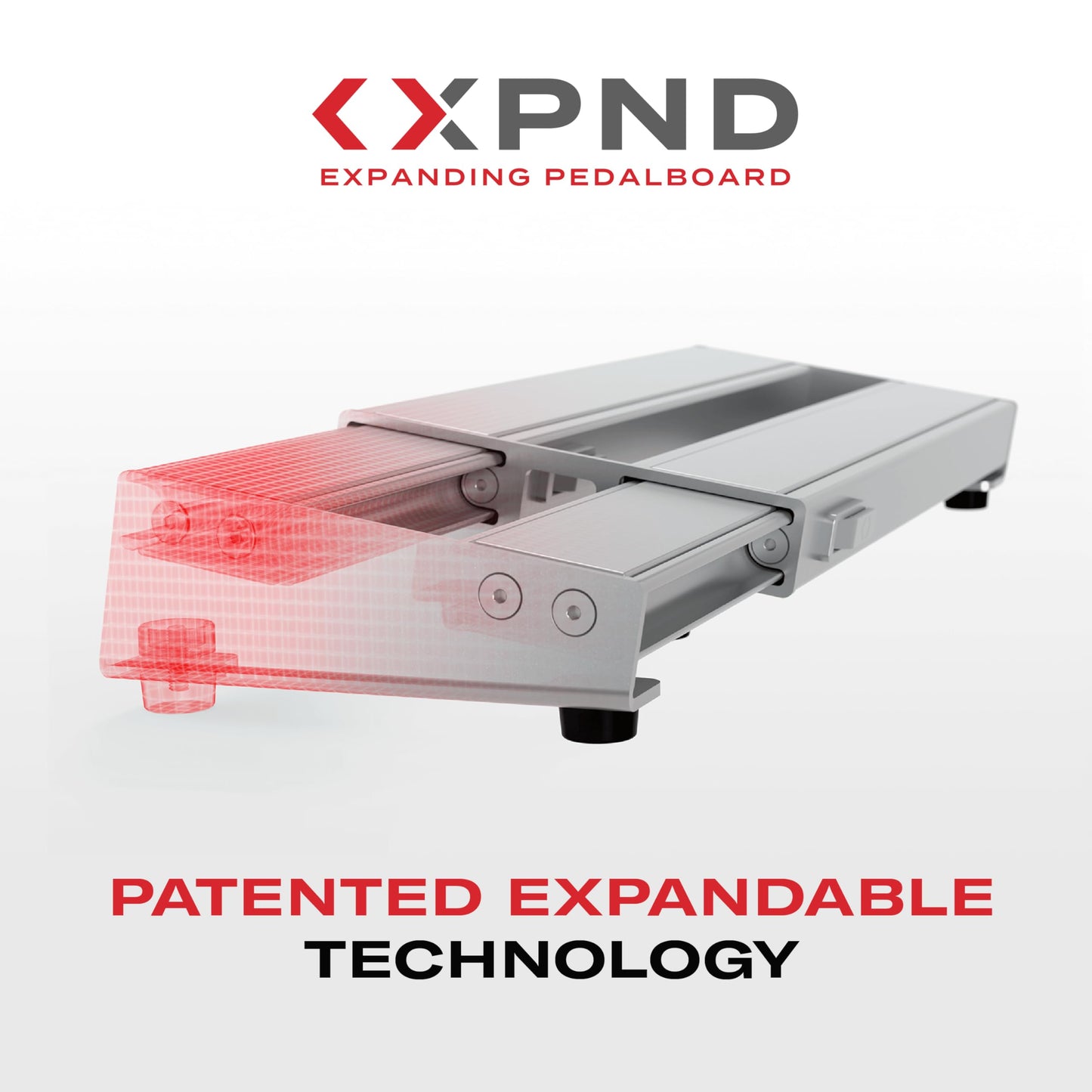 Daddario Accessories Xpnd Pedal Board Riser - Elevate Pedal For Guitar Pedal Board - Raises 1 Inch On Pedalboard - Built In Cut