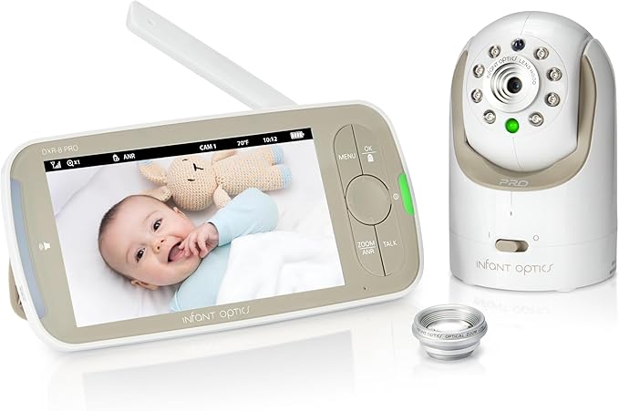 Infant Optics DXR-8 PRO Video Baby Monitor, 720P HD Resolution 5" Display, Patented A.N.R. (Active Noise Reduction), No Wi...