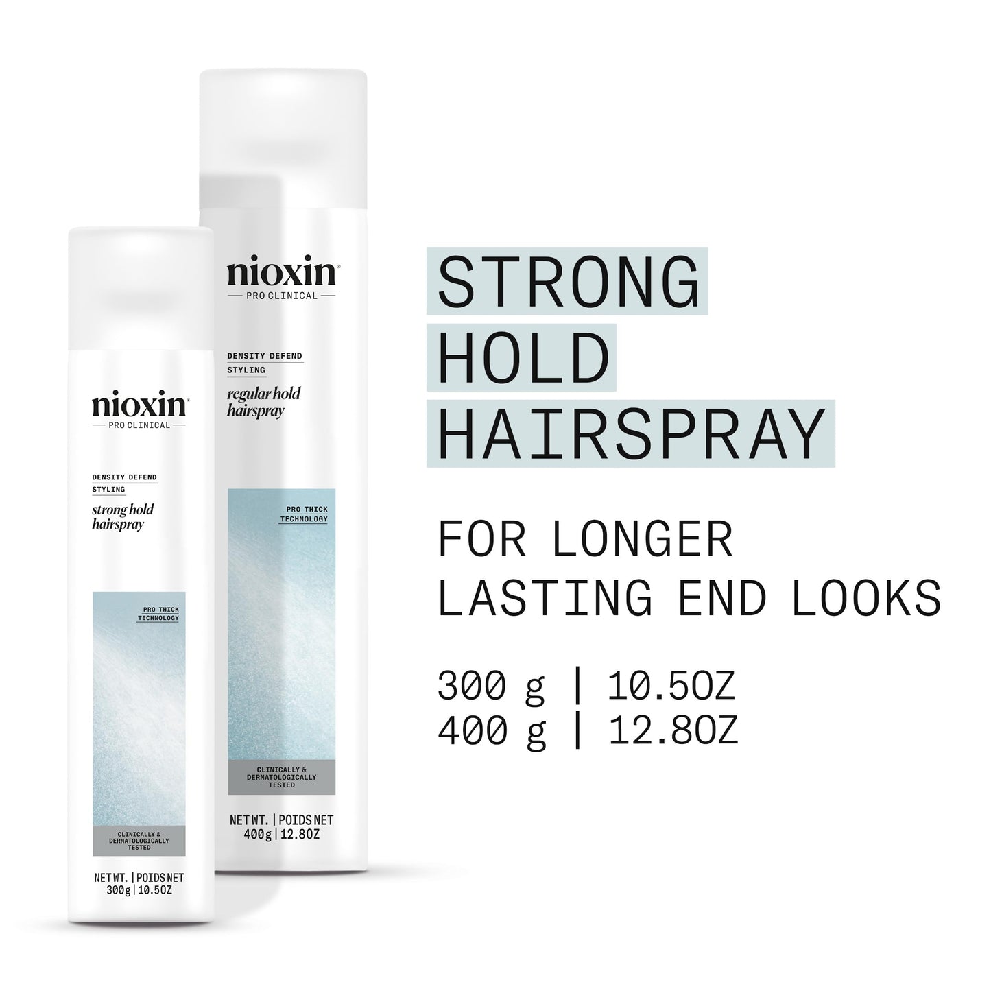Nioxin Density Defend Styling Strong Hold Hairspray | For Long-Lasting Hairstyles| Humidity Resistant | 10.6 Fl Oz
