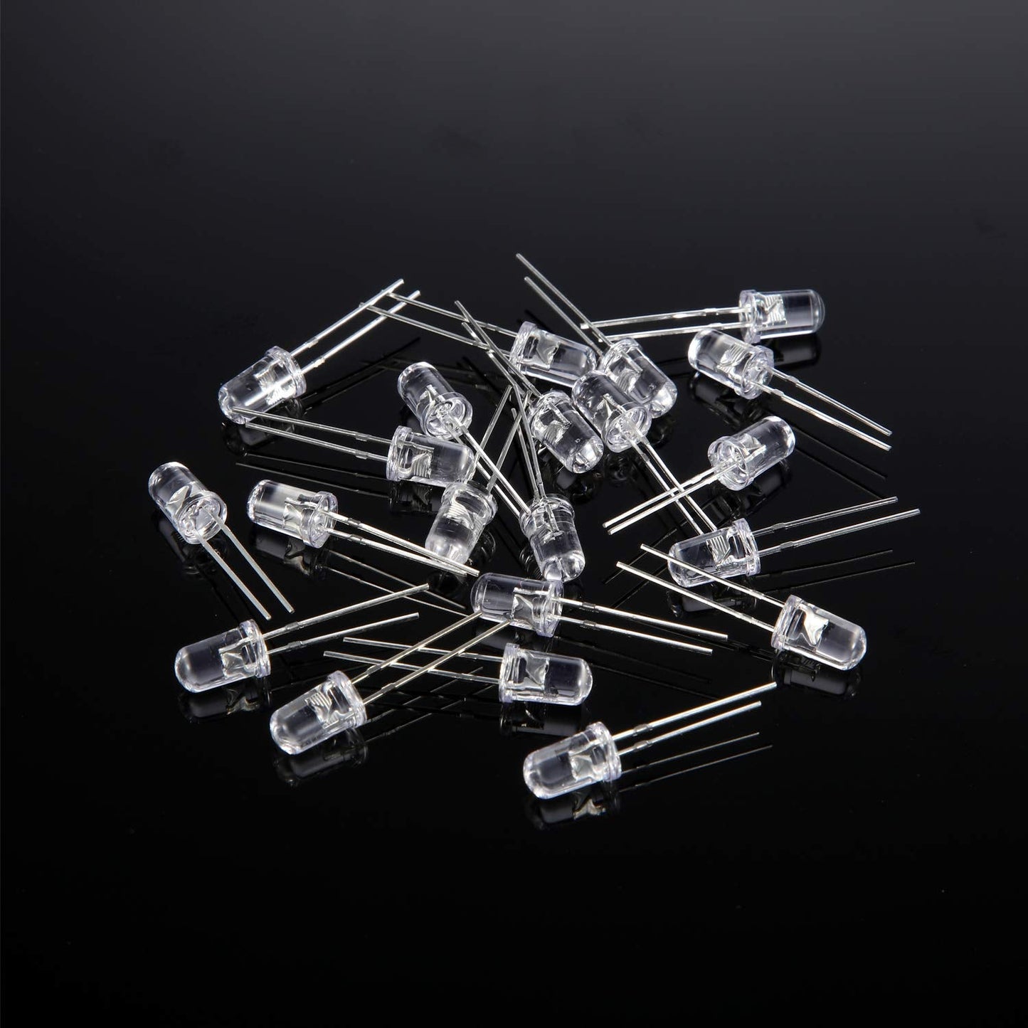 Eboot 100 Pieces Clear Led Light Emitting Diodes, 5Mm Blue, Model Ln0986
