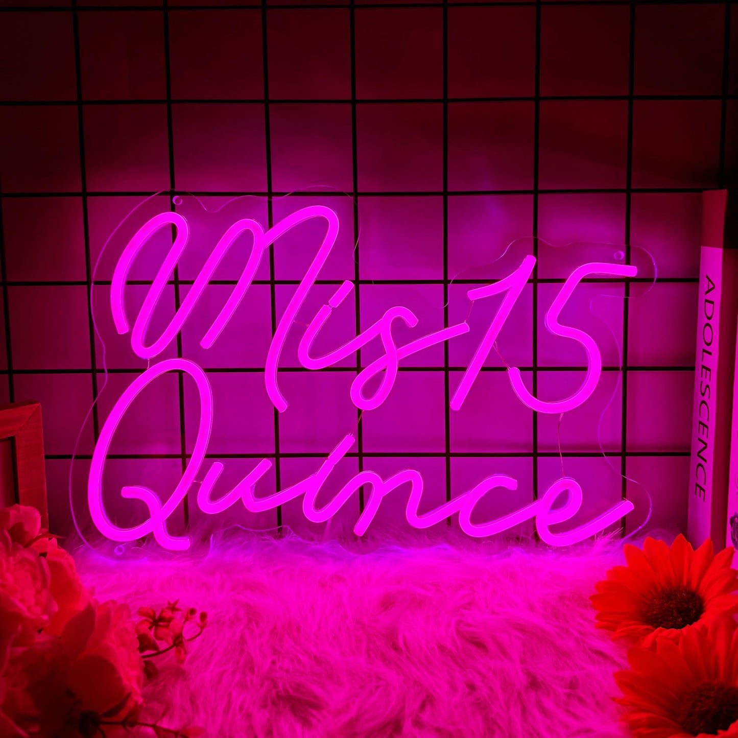 Moneter Mis 15 Quinceanera Neon Signs For Wall Decor Neon Lights For Bedroom Led Signs Suitable For Quinceanera Christmas Birthday Party Unique Gift For Girls