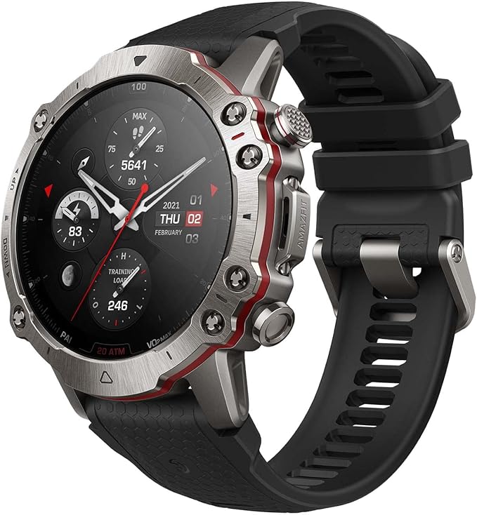 Amazfit Falcon Premium Smart Watch 49mm, Fitness Watch, Dual-Band GPS, AI Fitness Coach, Titanium, 14-Day Battery, 200m Wa...