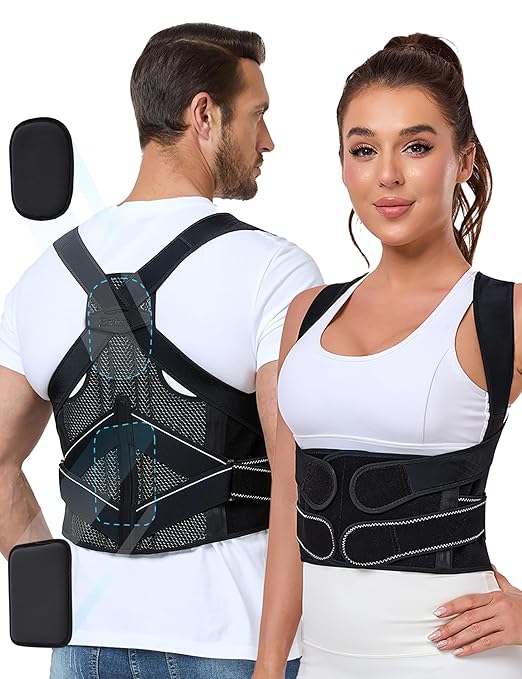 Enthra Posture Corrector for Women and Men with Bionic System, Precise Full Back Support Back Brace for Upper and Lower Ba...