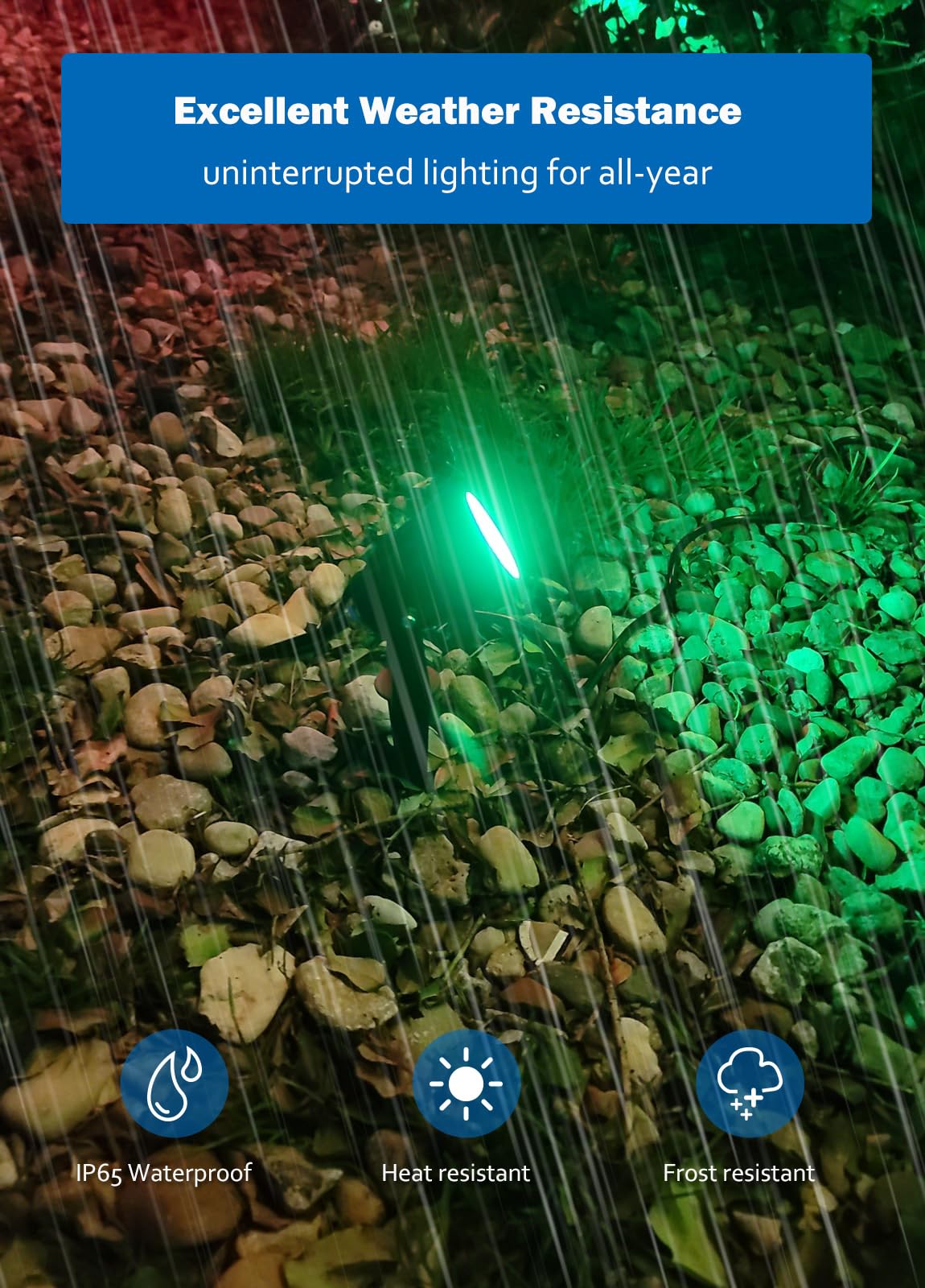 Beelinks 12W Rgbw Led Spot Lights - 4 Pack Outdoor Landscape Lighting, Ip65 Waterproof, Remote Control, Rgb & Warm White