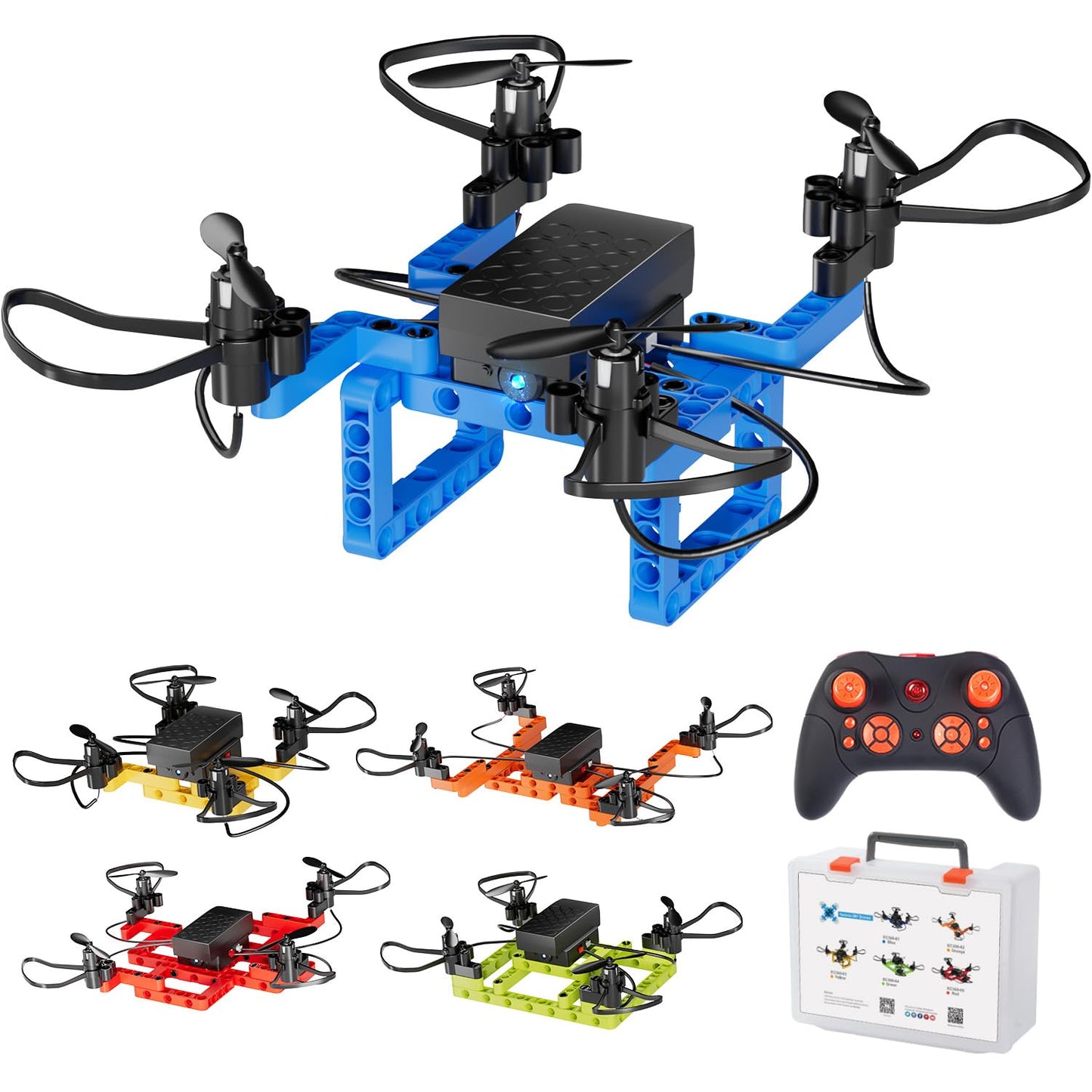 TECHVIO Mini Drone for Kids and Beginners,Creative 5-IN-1 DIY Drone Building Kits for Kids to Build Your Own Drones,5 Different
