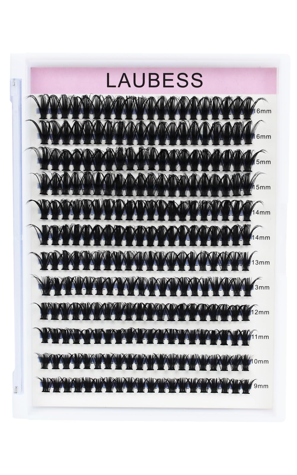 Eyelash Clusters LAUBESS Lash Clusters Individual Lashes Cluster Eyelash Extensions DIY at Home Waterproof Cluster Lashes (50D-D