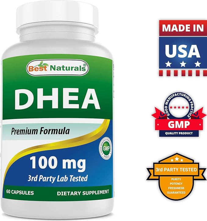 Best Naturals DHEA 100mg & Vitamin K2 (MK7) with D3