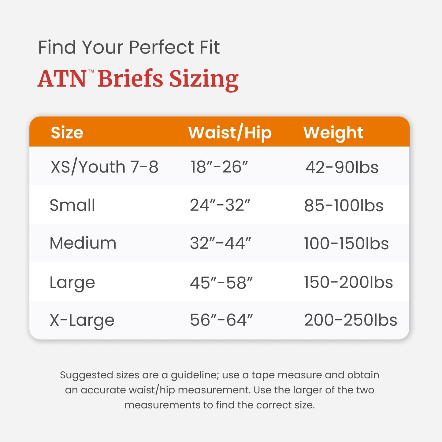 Tranquility Premium ATN Disposable Briefs with Tabs, Overnight Protection Superabsorbent Core for Leak-Free and Full-Fit Comfort, Small 100ct Case