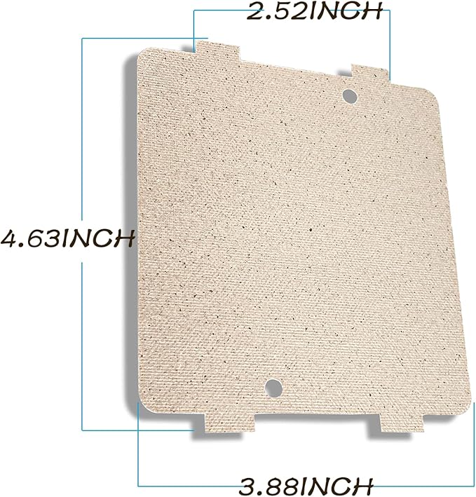 WB39X10034 262100100006 Microwave Waveguide Cover for GE Microwave Oven Repairing Part Mica Plates Sheets 3-7/8 x 4-1/4 Inches