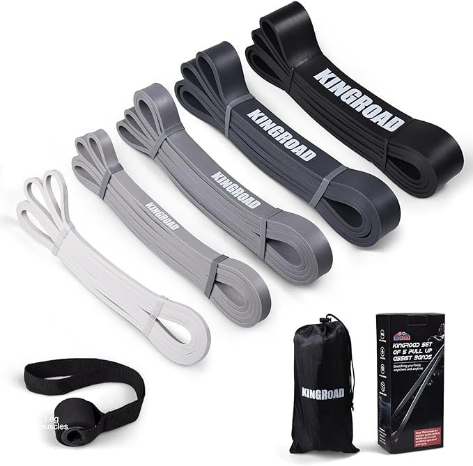Resistance Band Pull Up Assistance Bands,Set of 5 Resistance Heavy Duty Exercise Stretch Fitness Bands for Stretching Powe...