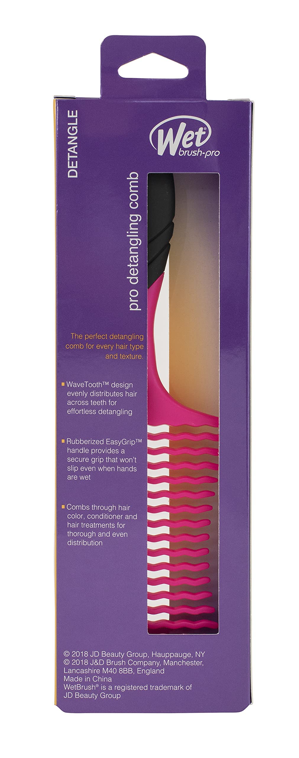 Wet Brush Comb Pro Detangler Pink (0620WPINKNW)