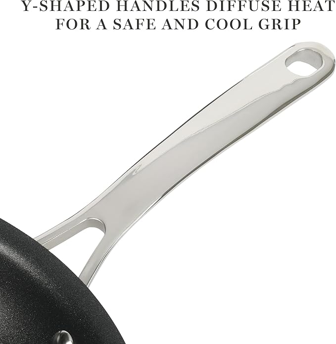 MARTHA STEWART Lockton 2 Piece 10" & 12" Heavy Gauge Aluminum Premium Nonstick Fry Pan Set - Linen