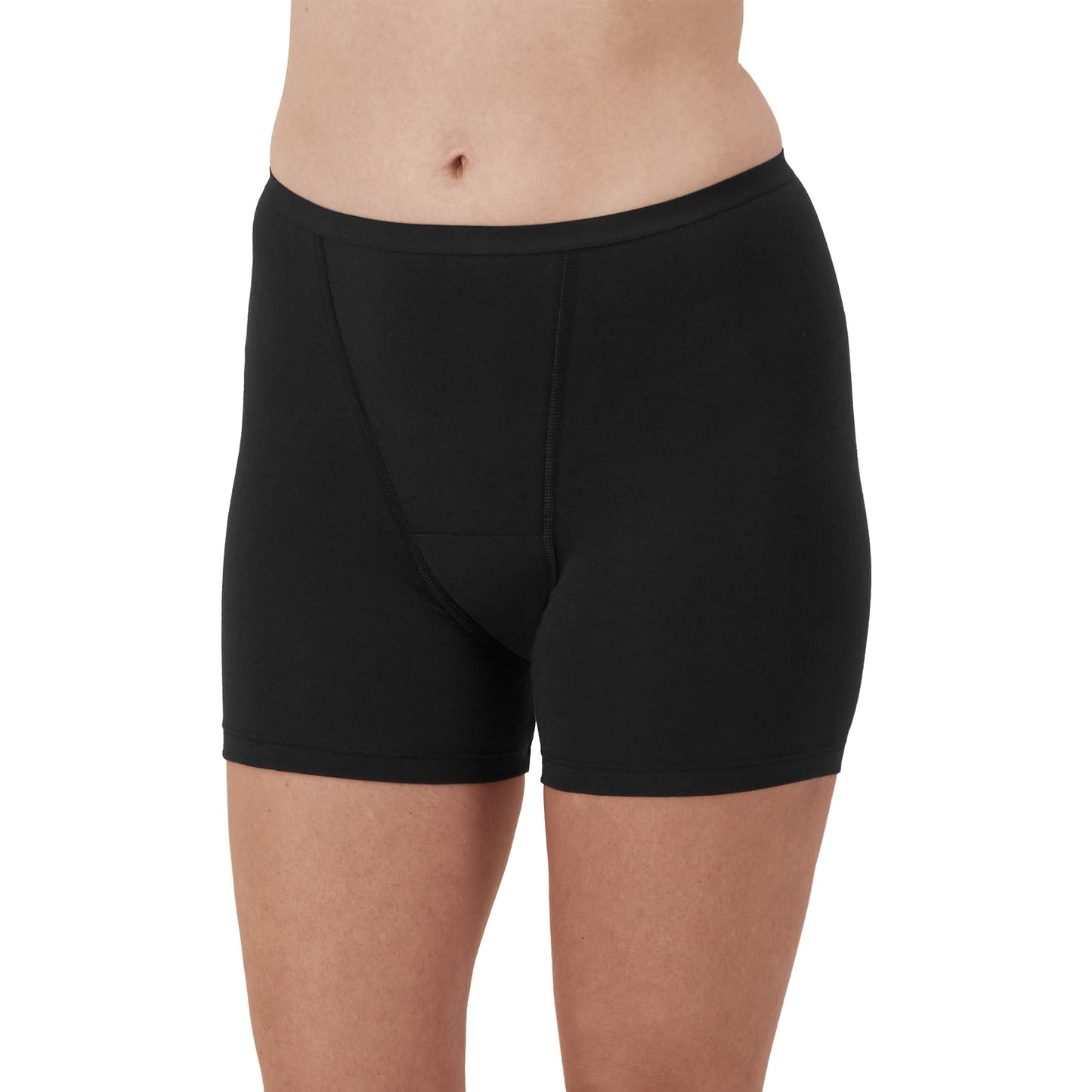 Hanes Women's Comfort, Period. Boxer Briefs, Super Leak Post-Partum & Period Underwear, 2-Pack