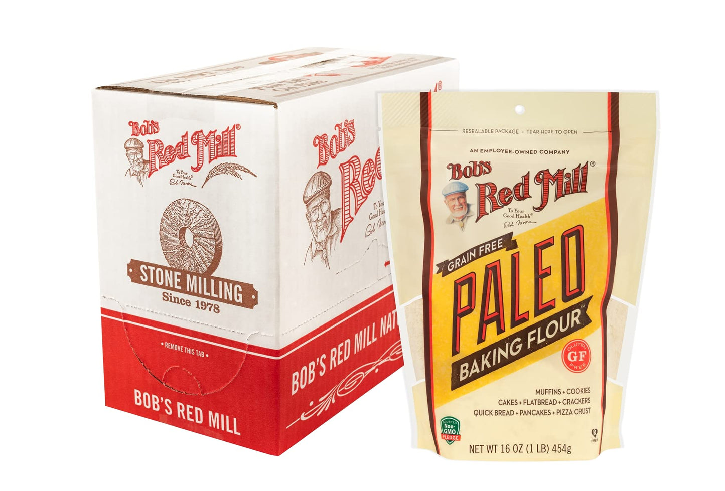 Bob s Red Mill Paleo Baking Flour, 16oz (Pack of 4) - Gluten Free, Non GMO, Vegan, Paleo Friendly, Kosher