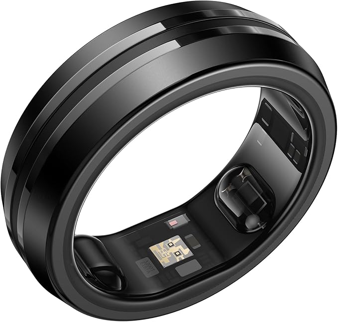 RENPHO Lynx Smart Ring-All Day Sleep & Activity Tracking, Includes Charging Case, Gifts for Men, 7-Day Battery Life, Subsc...