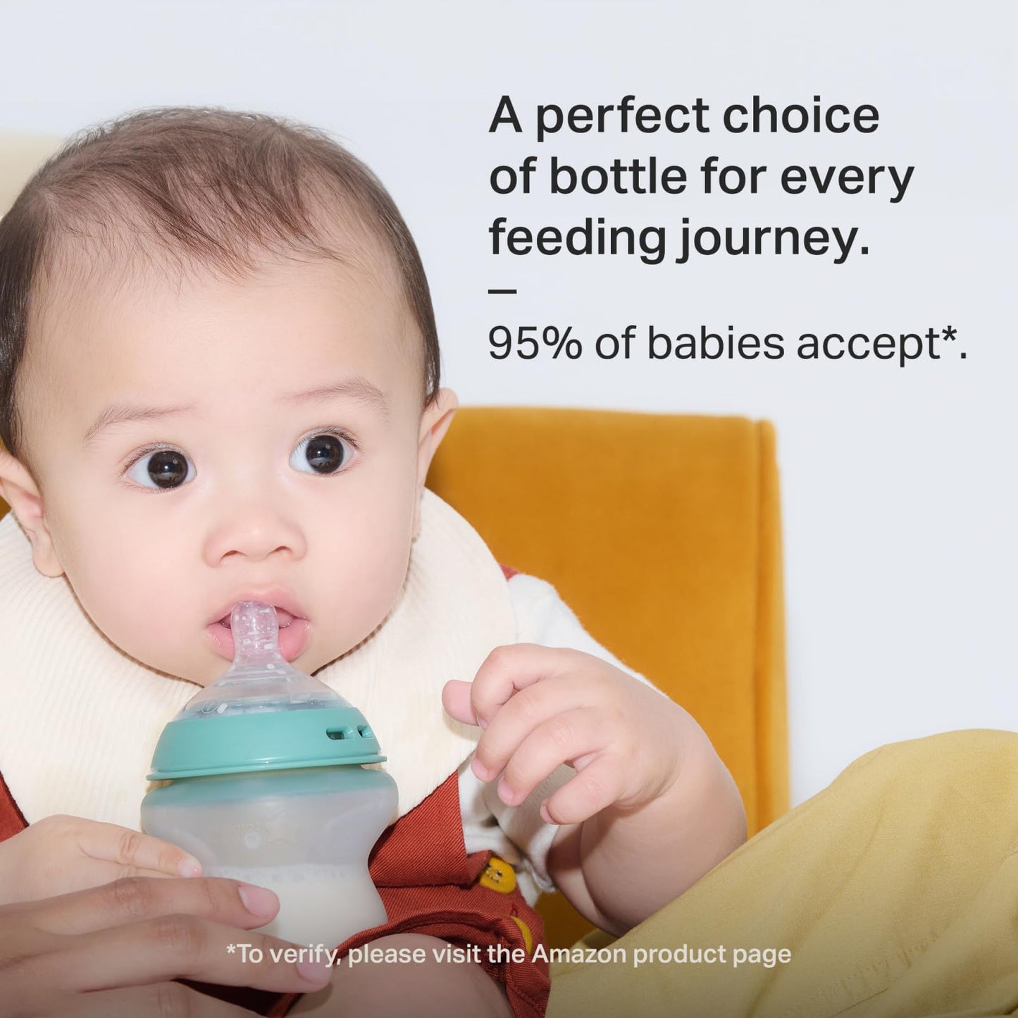 Tommee Tippee Natural Start Anti Colic 9 oz BPA Free Silicone Baby Bottles, 0+ Months, Silicone Feels Like Mother's Skin, Slow Flow Breast-Like Nipple, Blue, Pack of 2