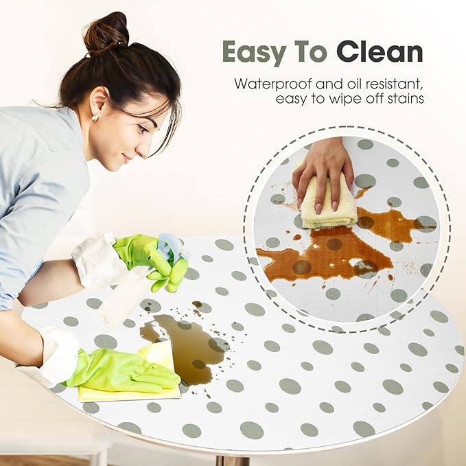 Beautysaid Shelf and Drawer Liner for Kitchen Cabinet, Non Adhesive Non Slip Shelf Paper Waterproof Washable Thickened for Dresser Pantry Shelve Bathroom Protector Liner(Polka Dot,12 in x 20 FT)