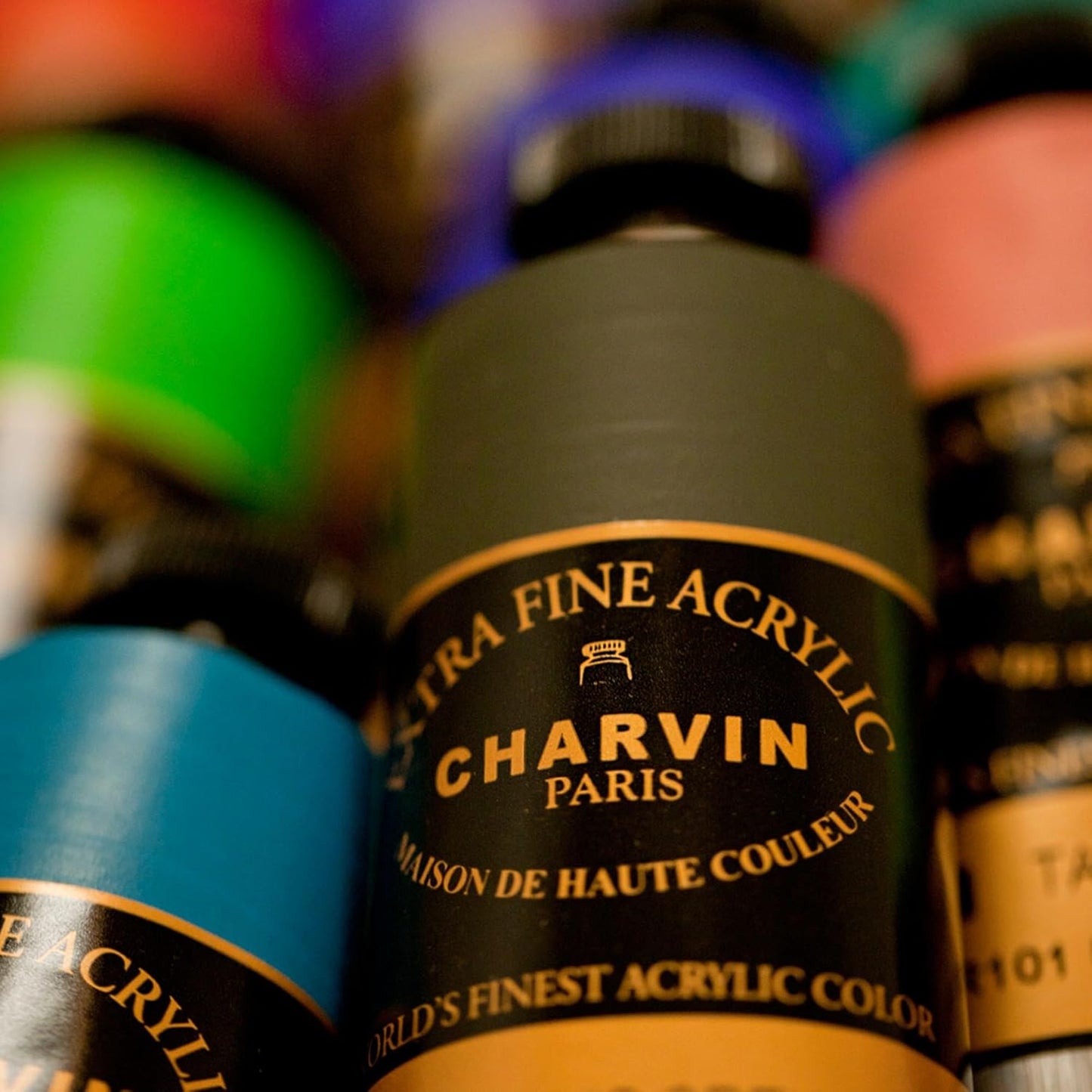 Charvin Extra Fine Professional Acrylic Paint - Cardinal Red, 150ml Tube, Triple-Milled, Lightfast Pigments, Open Stock Artist Acrylic Paints in Nature-Inspired Hues