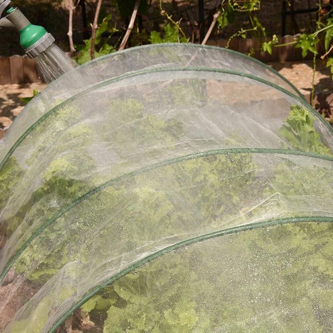 10Ft x 50Ft Mosquito Bug Insect Bird Fine Mesh Net Barrier Hunting Blind Garden Screen Netting for Protect Your Plant Fruits Flower