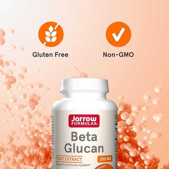 Jarrow Formulas® Beta Glucan, Dietary Supplement, Immune Support for Immune Health, 60 Capsules, 60 Day Supply