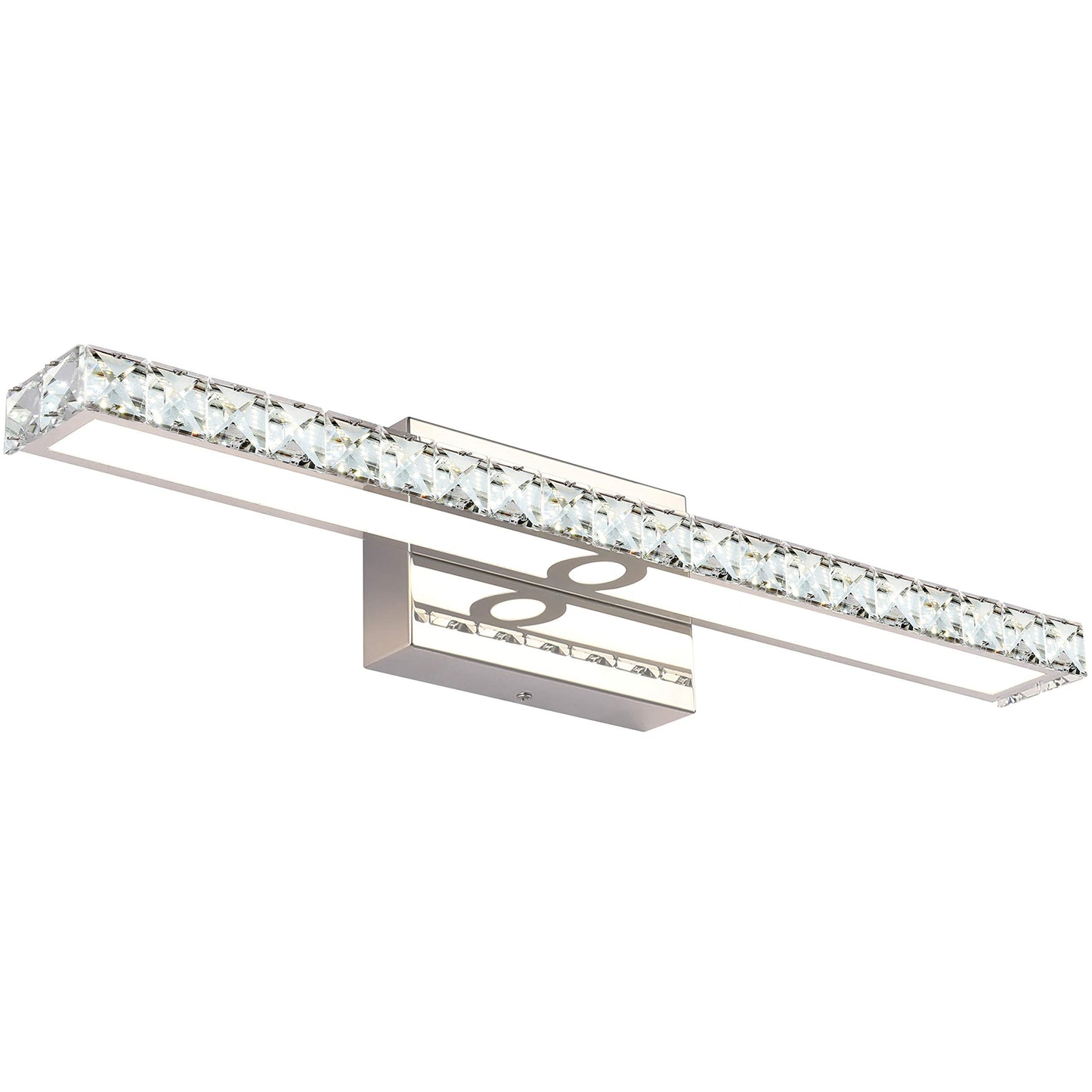Solfart Led Vanity Lights Over Mirror25.4 Inch 24W Dimmable Crystal Vanity Lights For Bathroom Light Fixtures
