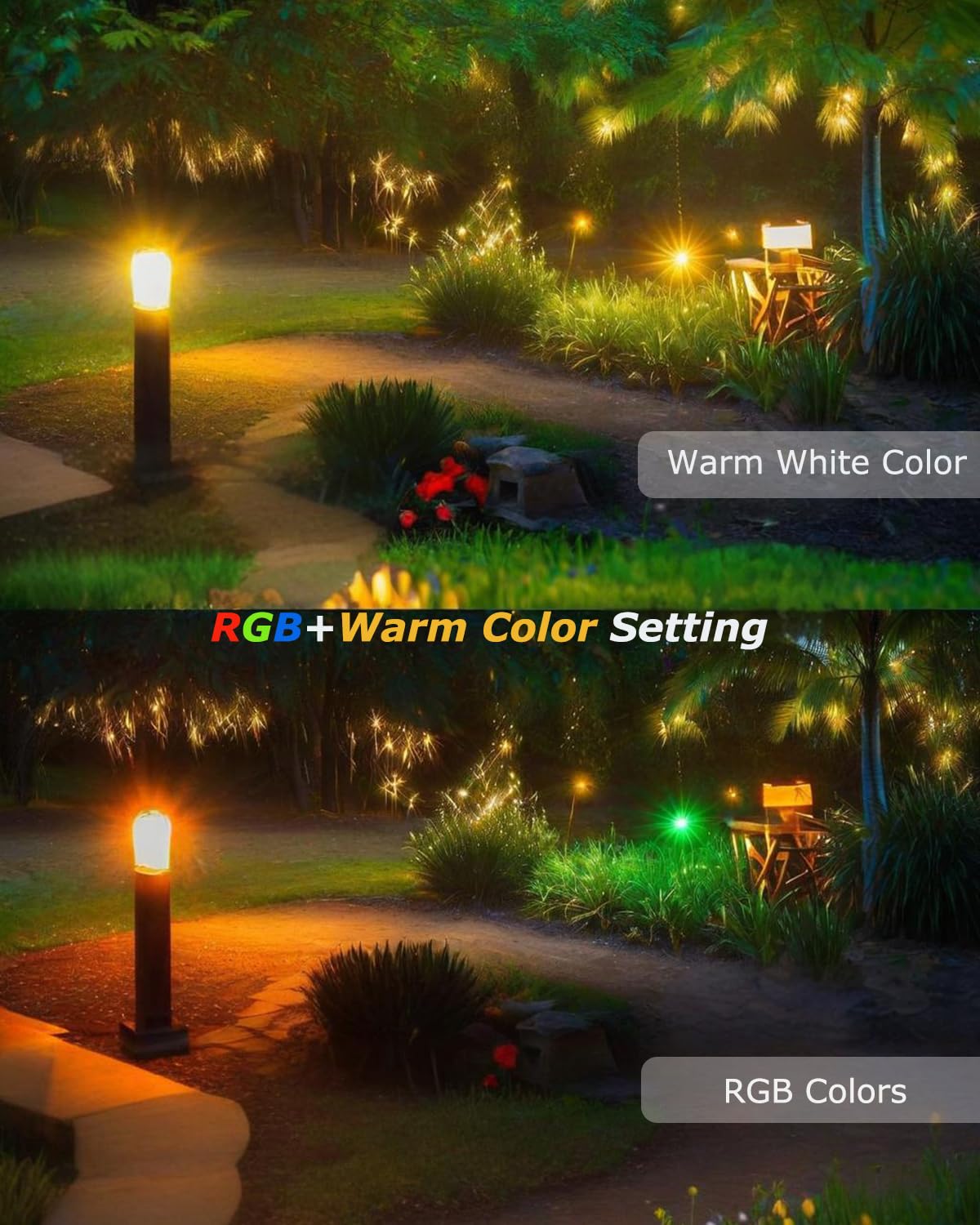 Cheopha MR11 RGB Color Changing LED Bulbs with Remote Control, 12V GU4 Base, Warm White + Multi Color, 2-Pack