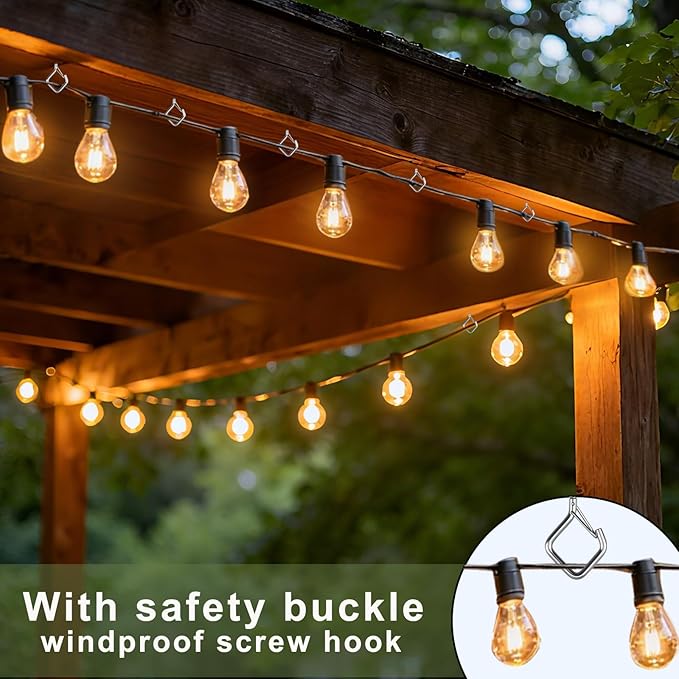 40 Pcs 304 Stainless Steel Eye Screw Hooks for Hanging Heavy Duty.Windproof Ceiling Hooks for Hanging Plants,Cup,Wind Chime,Bird Feeders,Christmas String Lights at Indoor&Outdoor 2.2 Inch