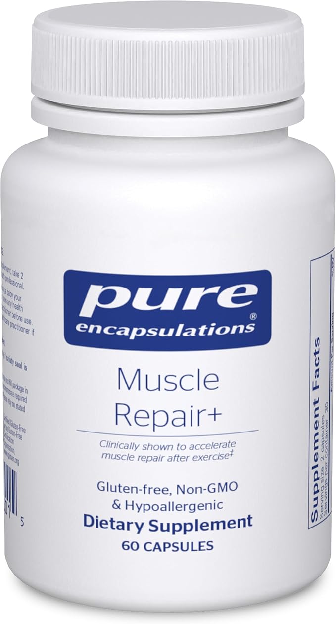 Pure Encapsulations Muscle Repair+ – Clinically Shown to Accelerate Muscle Repair After Exercise* – 60 Capsules