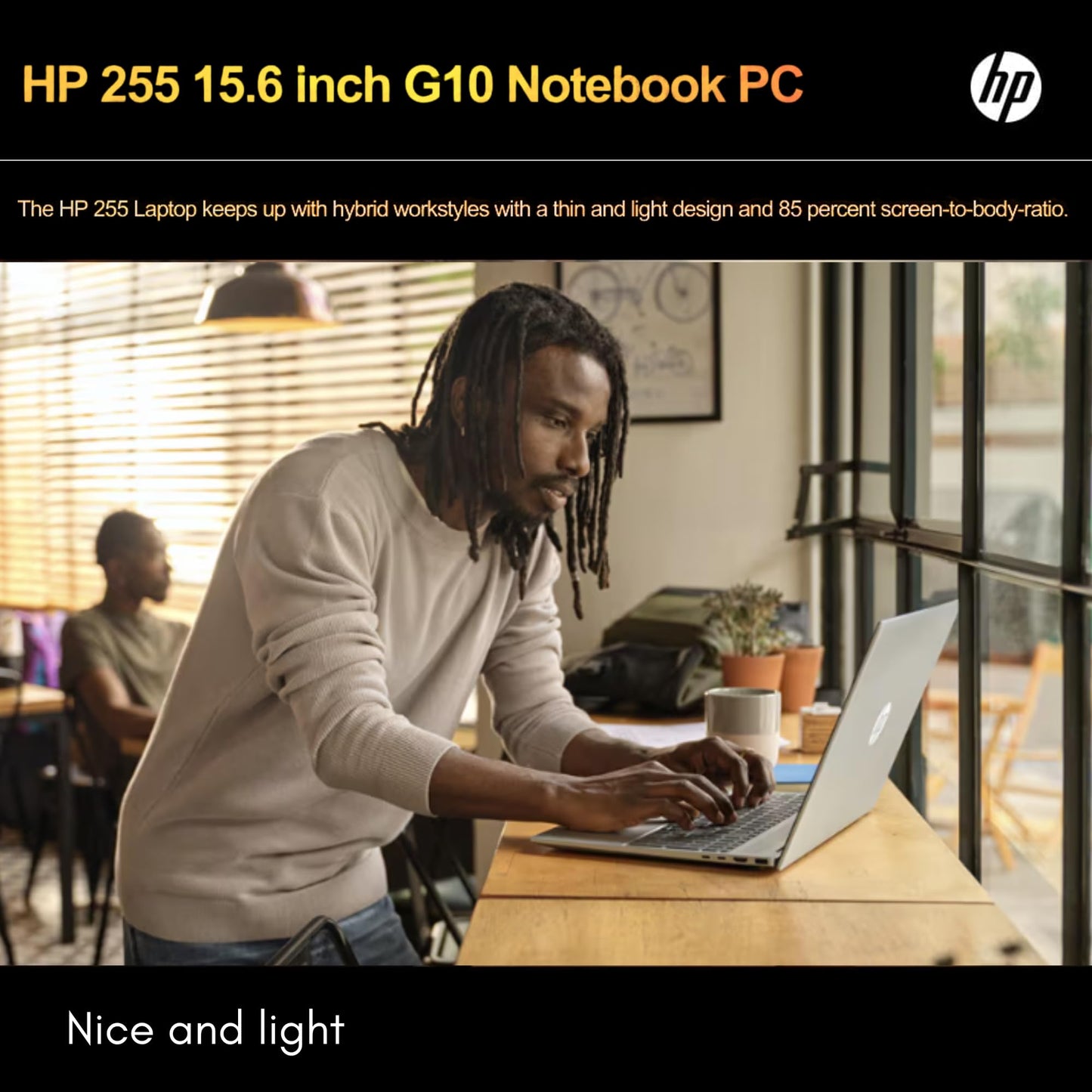 Hp 255 G10 Laptop For Home Or Work, 32Gb Ram, 1Tb Ssd, 15.6 Full Hd, Ryzen 3 7330U (Beat Intel I5-1135G7), Hdmi, Usb-C, Windows