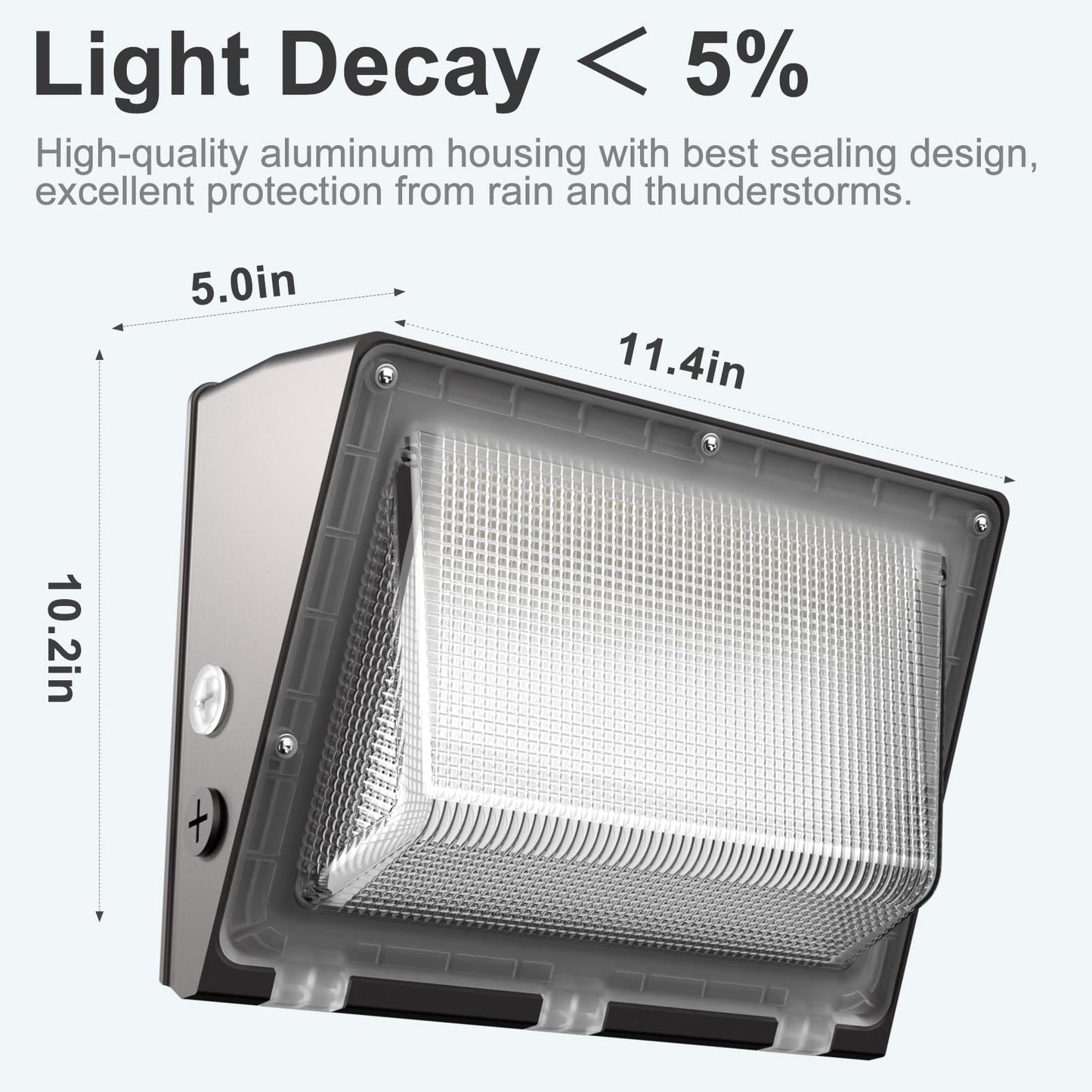 Lightdot 6Pack 250W Led Wall Pack Lights - 37500Lm(150Lm/W) Dusk-To-Dawn (100-277V) 5000K Ip65 Outdoor Exterior Lighting Fixture For Warehouse/Parking Lots | 5-Yr Warranty  Etl(Height:20-40Ft)
