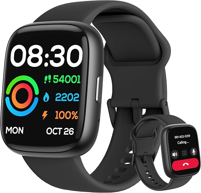 LODIMEKE 2025 Upgraded Smart Watch with Alexa, 1.83" Touchscreen Smartwatch, IP68 Waterproof, Heart Rate SpO2 Sleep Stress...