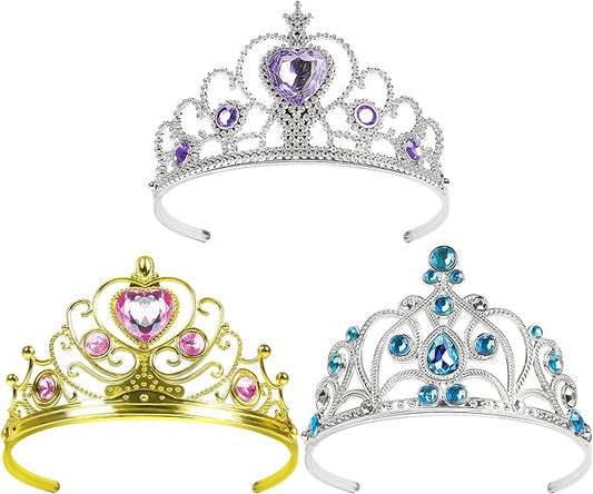 BIBUTY Princess Crowns Tiara for Little Girls, Toddler Girl Tiara Crown Princess Dress Up Accessories, Birthday Dress Up C...