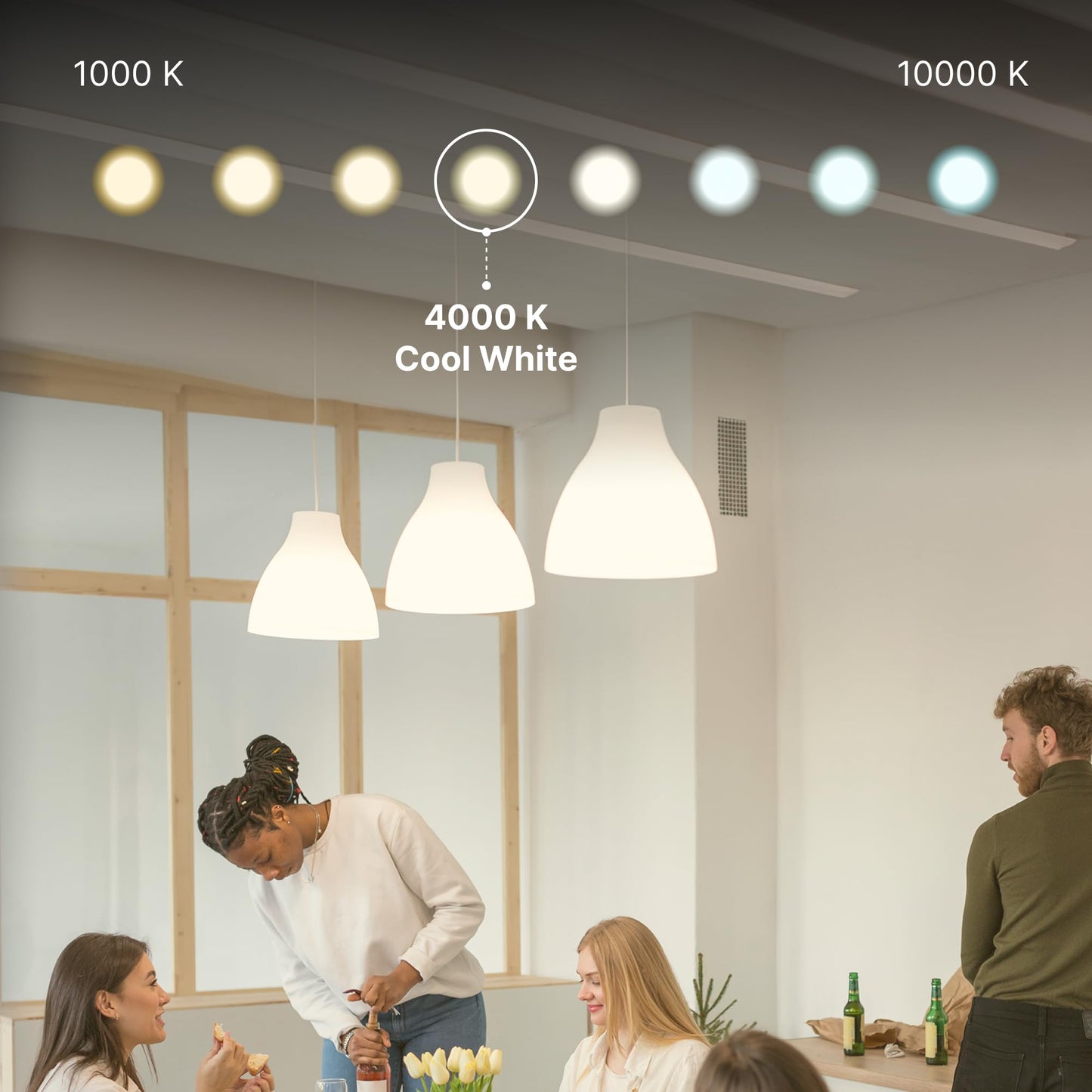 Xtricity LED Puck Light Bulb, Dimmable, 11W (60W Equivalent), 800 Lumens, 4000K Cool White, Plastic, 1 Pack