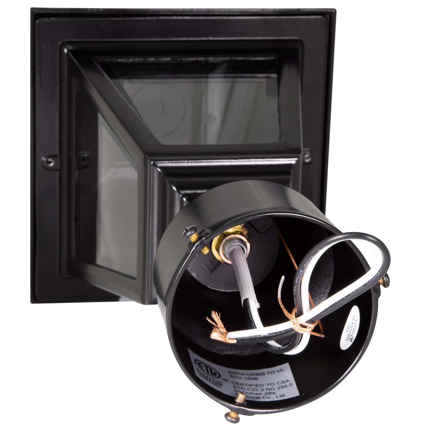 Design House Maple Street Outdoor Post Top Light With 3-Inch Pier Base Mount Fitter  Black  590307