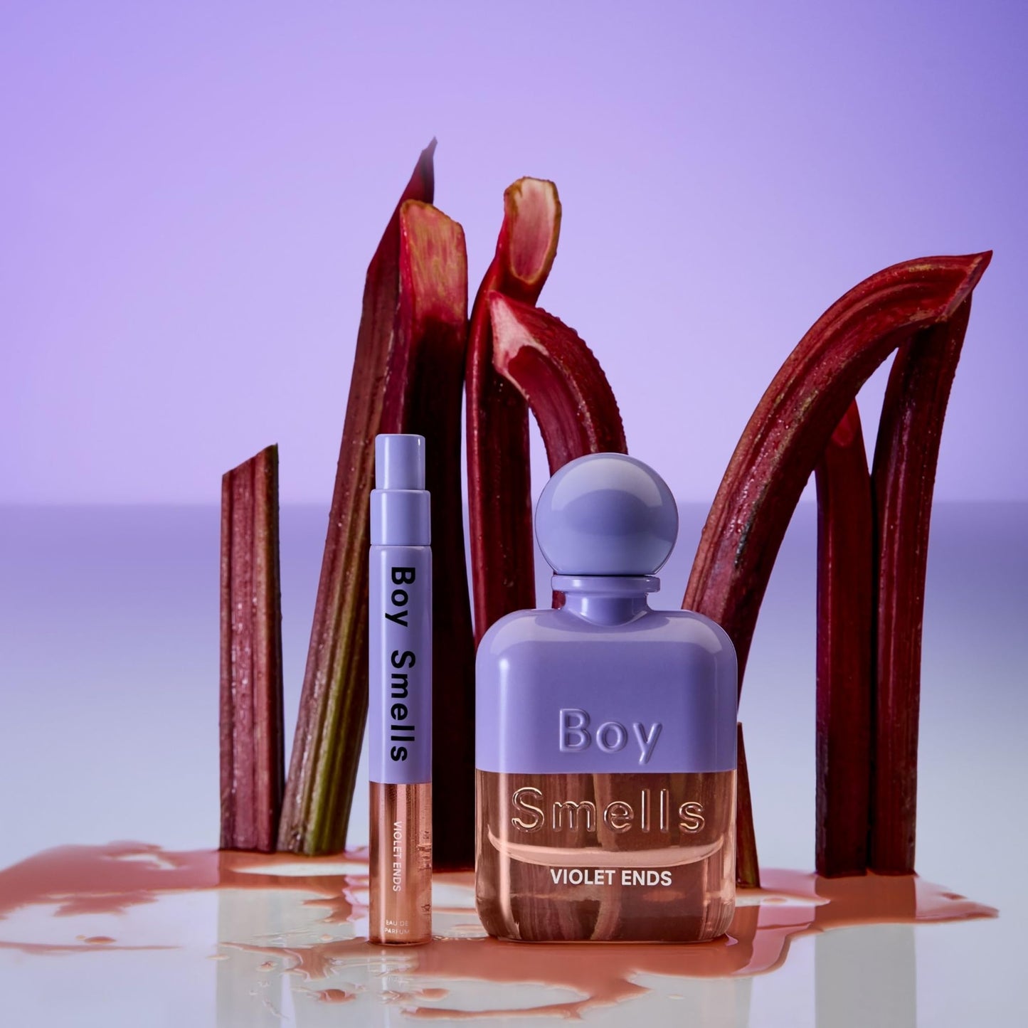 Boy Smells Violet Ends Eau de Parfum Travel Spray – Violet, Rhubarb, Black Tea and Incense Scent – Earthy Powdery Floral Perfume – Body Fragrance – Mini Perfume Spray Bottle – 10ml