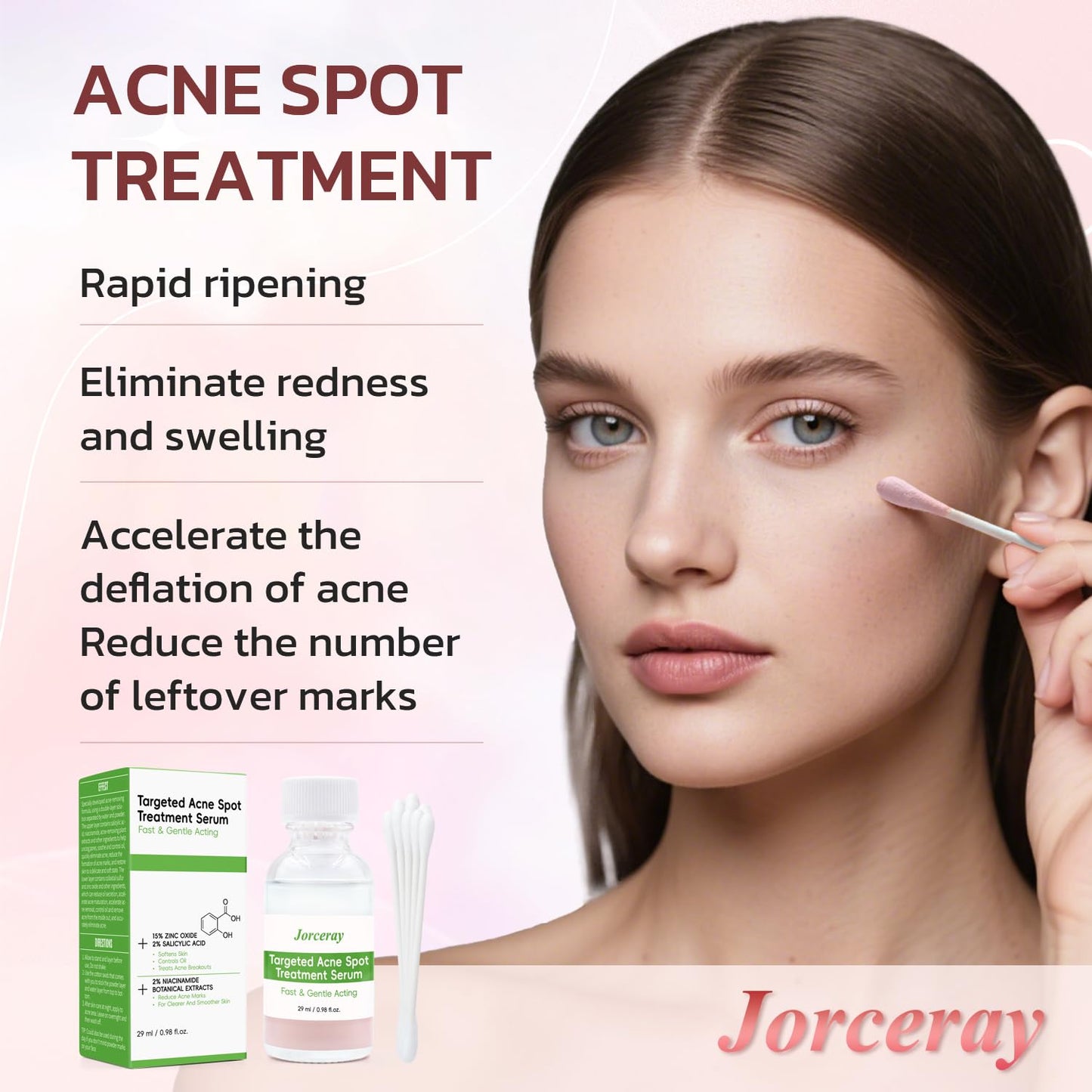 Effective Acne Treatment for Face - Acne Drying lotion - Removes Acne and Redness - Eliminating Zits - Pimple Drying Lotion 1 Fl