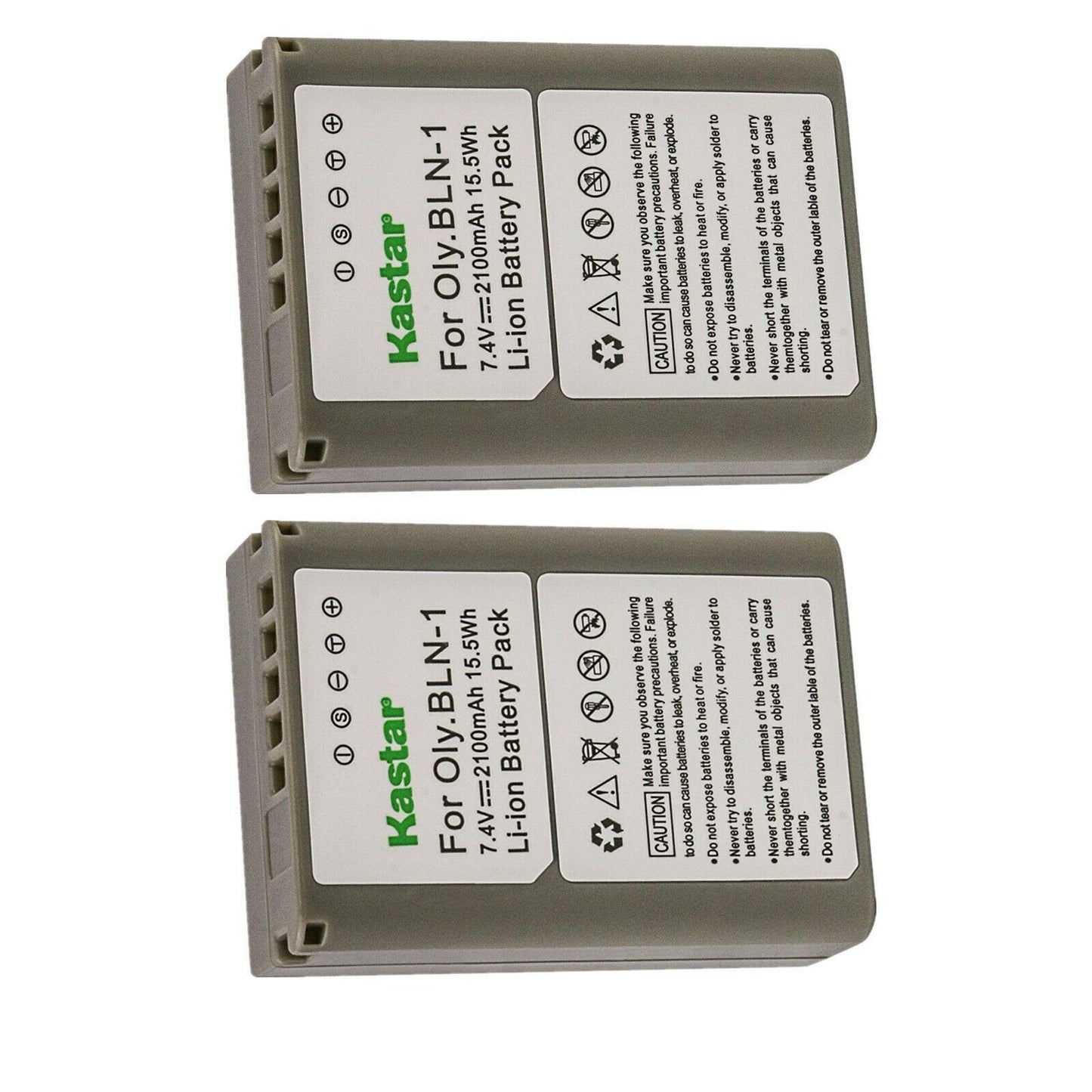Kastar 2-Pack Rechargeable Battery Replacement For Olympus Bln-1 Bln1 Battery, Bcn-1 Bcn1 Charger, Olympus M-D E-M1, Om-D E-M5,