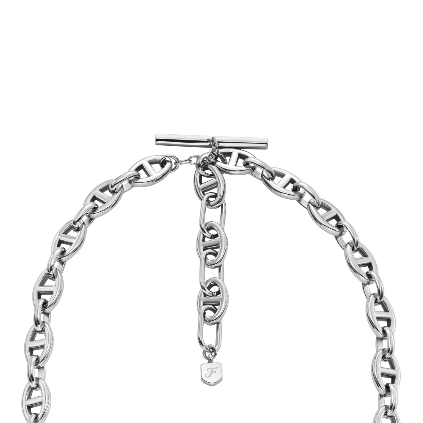 Fossil Women's Heritage D-Link Stainless Steel Chain Necklace (Model: JA7242040)