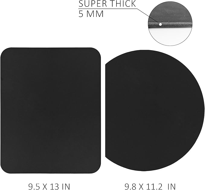 Fotouzy Silicone TPU Flexible Cutting Boards for Kitchen, Thick Rubber Cutting Board Mats, Black Cutting Mats for Kitchen Dishwasher Safe, BPA Free