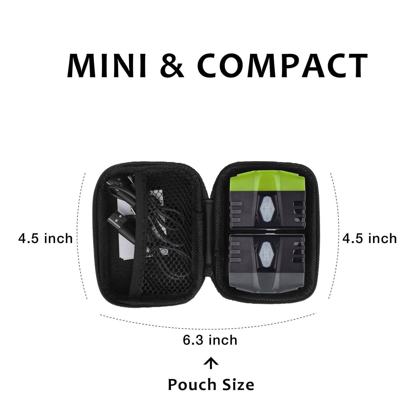 Lhotse Ultra Bright Mini Led Clip-On Hat Light - Rechargeable, Waterproof, Grey Green, Model 1