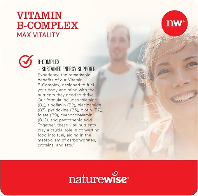 NatureWise Vitamin D3 5000iu + Vitamin B Complex for Cellular Energy, Healthy Bones and Teeth, Muscle Function, Immune and Nervous System Support - 30 + 60 Count