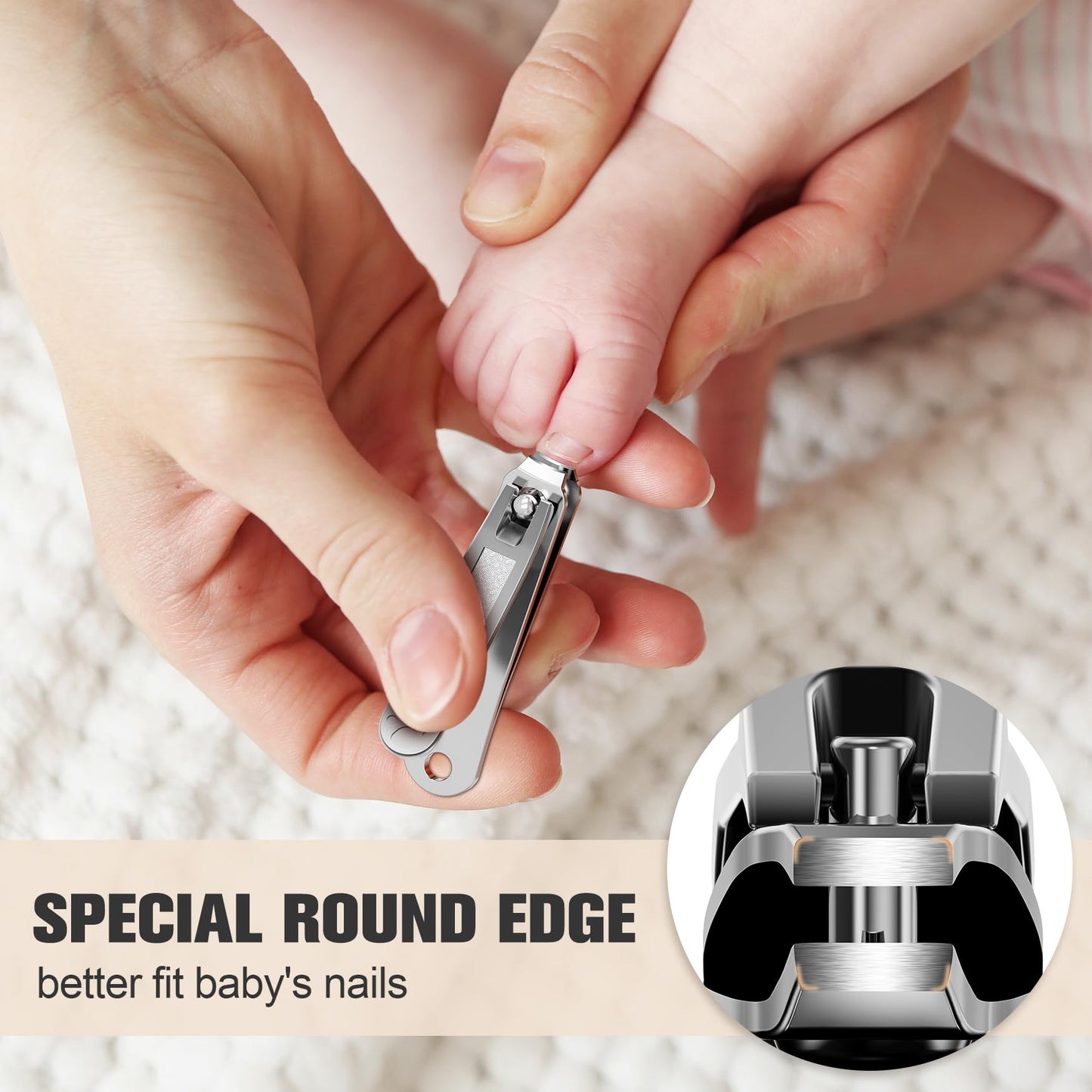 FERYES Kids Nail Clippers - Small Jaw Precise Baby Nail Trimmer Fingernail Clippers for Toddler, Child, Infant - Safe & Precise
