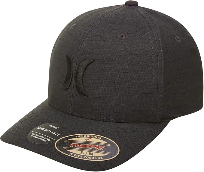 Hurley Men's Baseball Cap – Lightweight Curved Bill H2O Dri Fitted Caps for Men