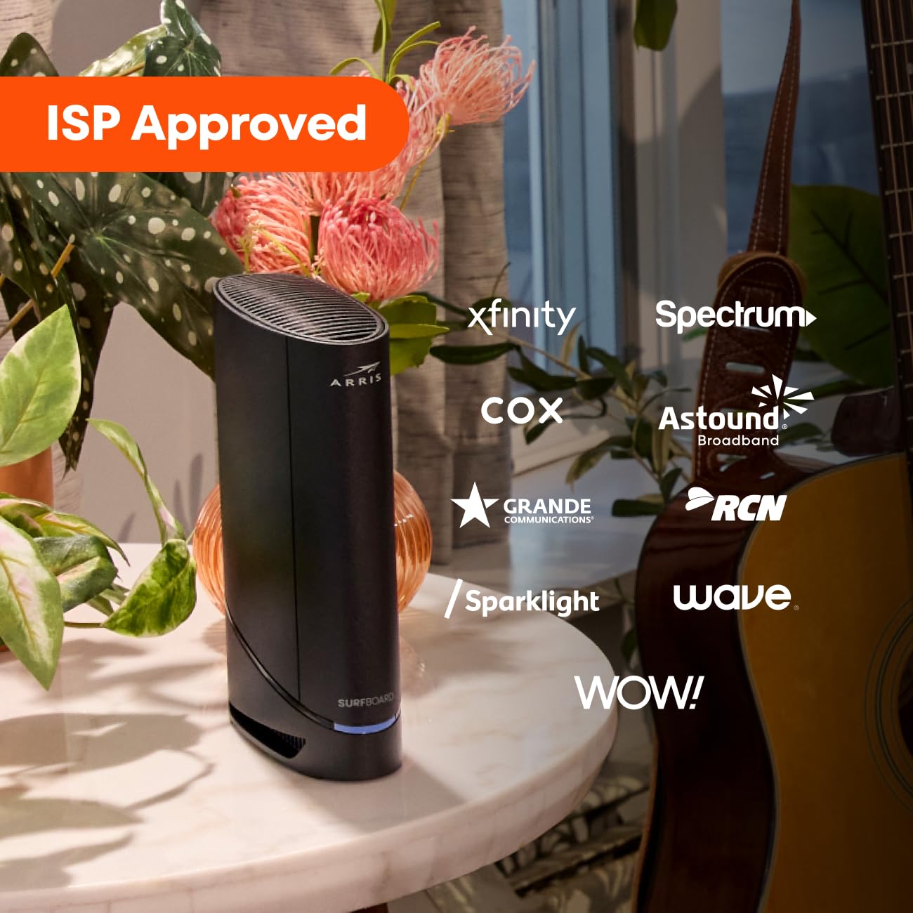 ARRIS (G20) - Cable Modem Router Combo - Fast DOCSIS 3.1 Multi-Gigabit WiFi 6 (AX3000), Approved for Comcast Xfinity, Cox, Spectrum & More, 1.0 Gbps Max Speeds, Next-Generation Upload Optimized