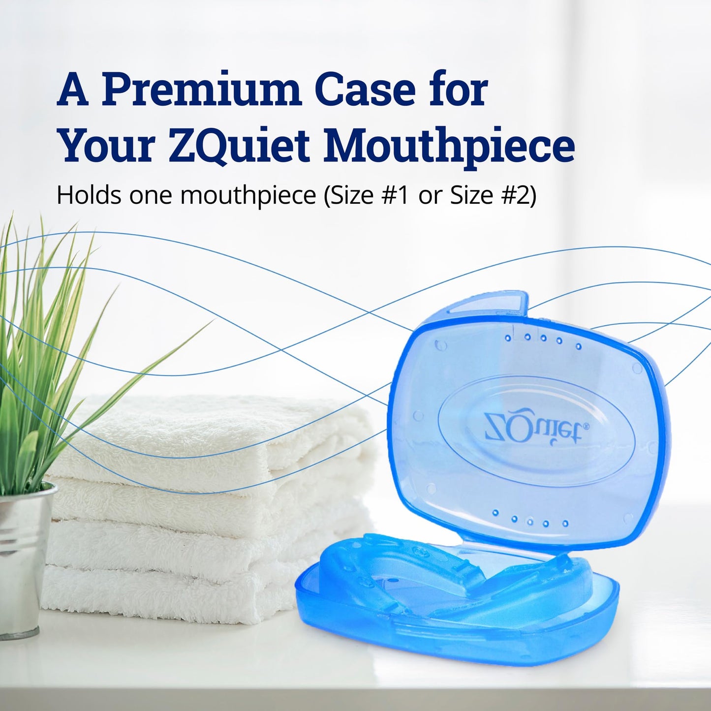 ZQUIET Premium Storage Case for ZQuiet Anti-Snoring Mouthpiece (Device NOT Included) – Durable, Protective, Ventilated, and Convenient for Everyday Storage and Travel