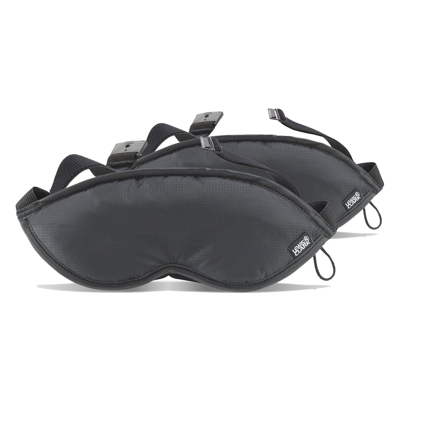 Lewis N. Clark Comfort Eye Mask + Sleep Aid to Block Light for Travel, Airplane, Hotel, Airport, Insomnia + Headache Relief with Adjustable Straps, 2 pack, Black