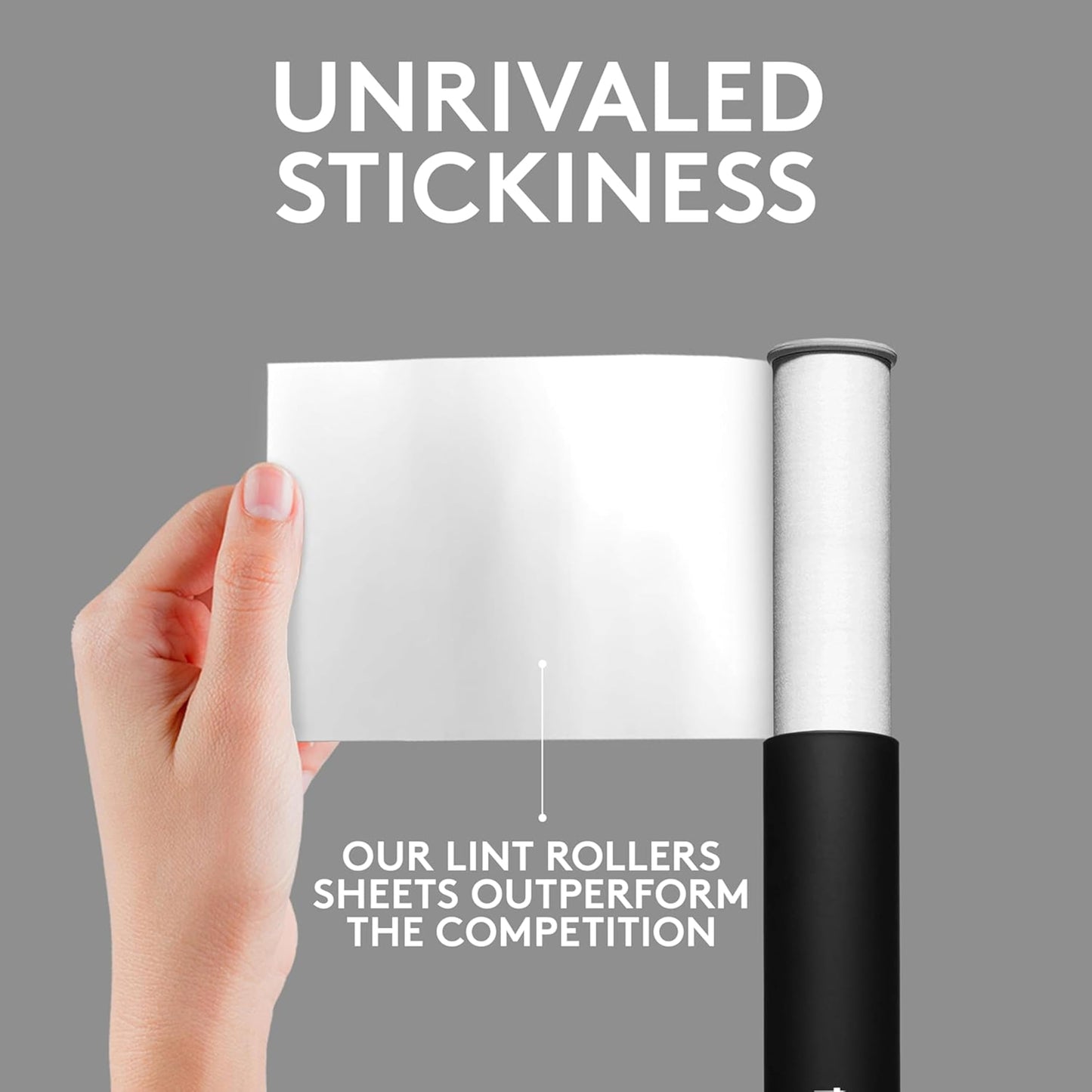 Flint Classic Black Retractable Mini Lint Roller with 30 Extra Sticky Sheets, Small and Portable Lint Roller, Ideal Pet Hair Remover, Travel Lint Rollers for pet Hair Extra Sticky