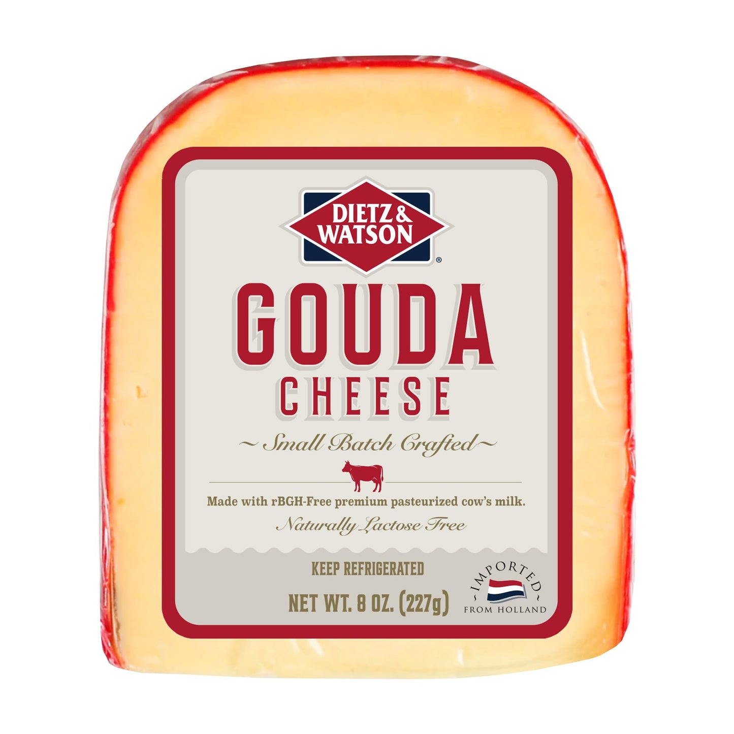 Dietz & Watson Gouda Cheese Wedge, 8 oz