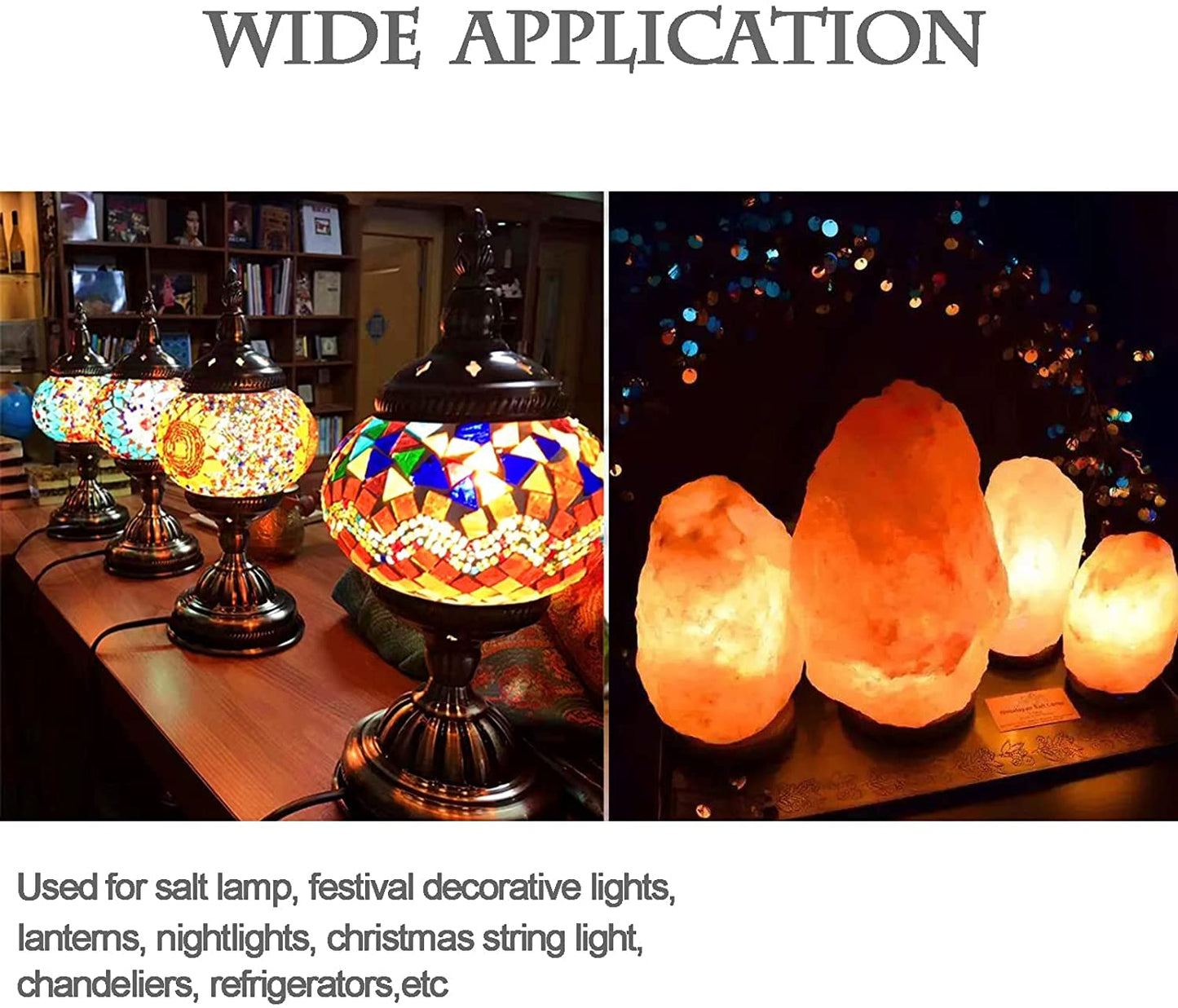 Zssxoled C7 E12 Led Bulbs, Warm White Replacement For Himalayan Salt Lamps, 5 Count, Plastic Material, 3000K