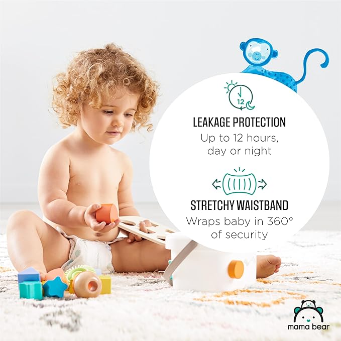Amazon Brand - Mama Bear Gentle Touch Diapers, Size 2, 46 Count